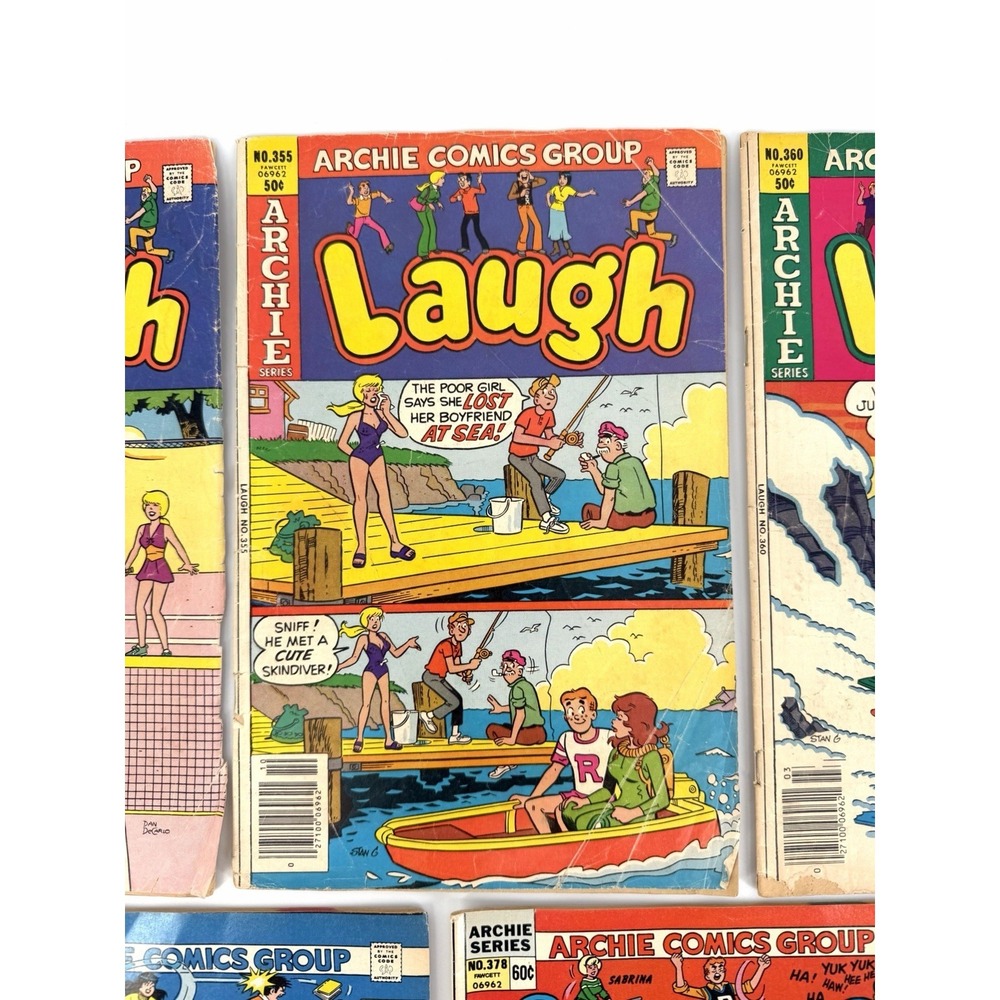 Archie Laugh Comic Lot 7 Issues #353 355 360 373 377 378 382 Vintage - Picture 3 of 16